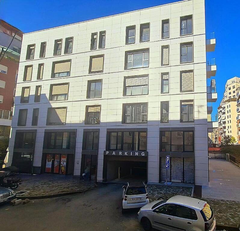 Exterior of the apartment building