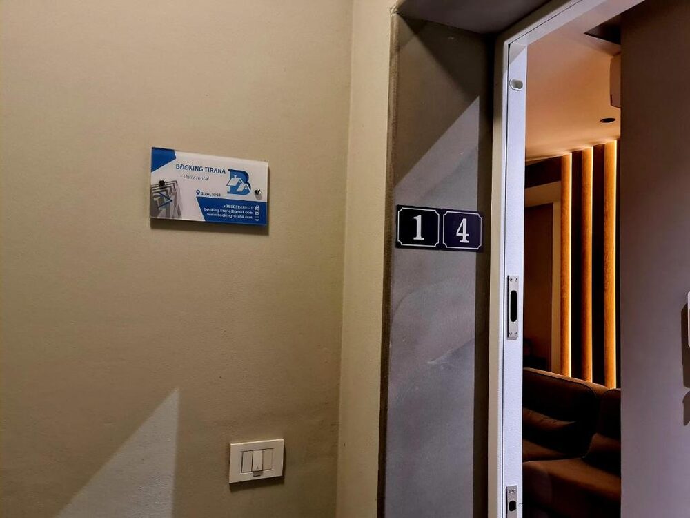Apartment entrance door, unit 14