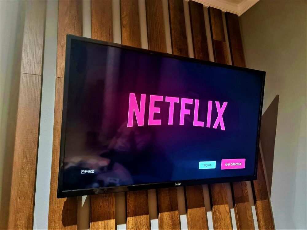 Wall-mounted smart TV